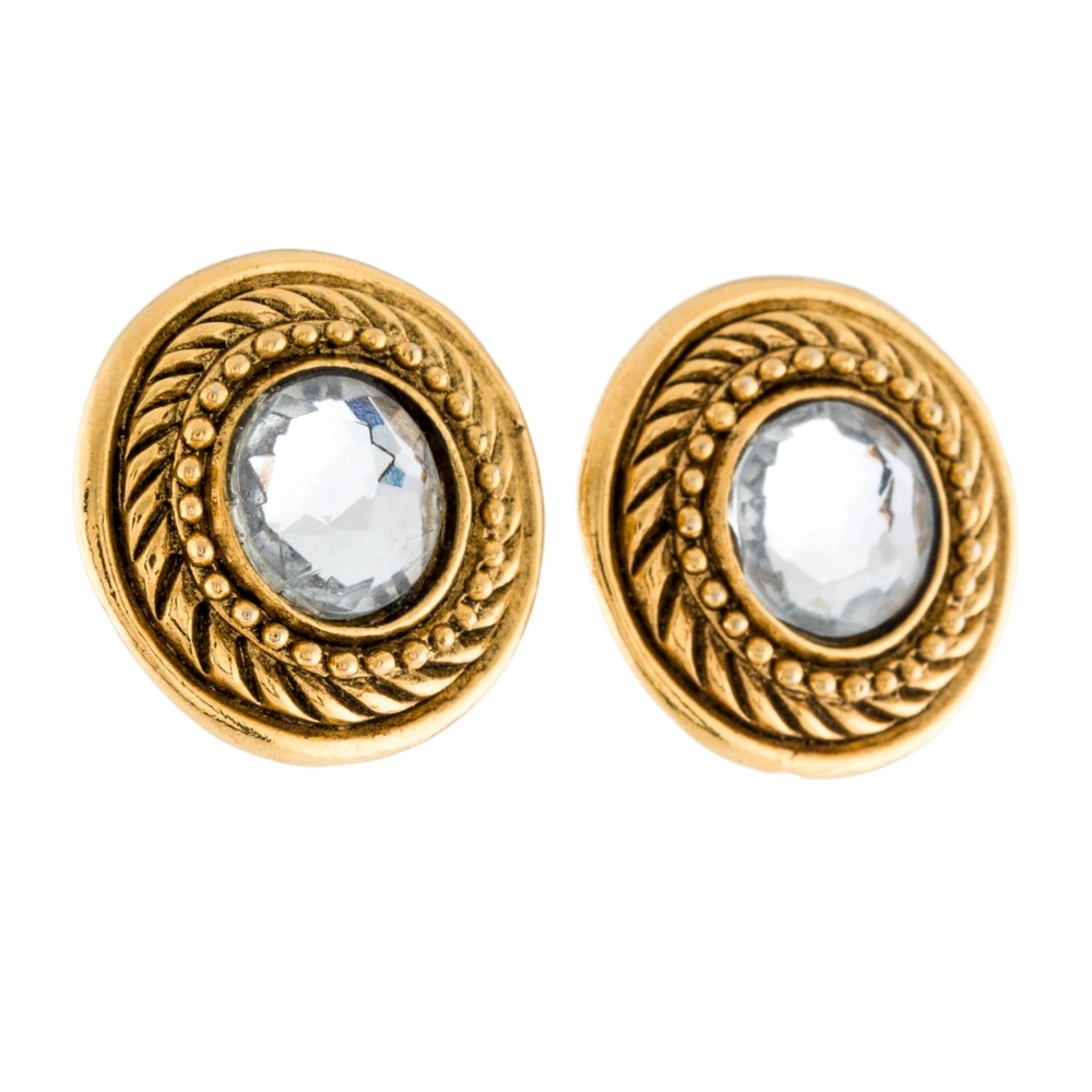 Authentic Vintage Chanel Clip On Earrings